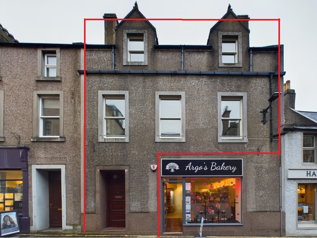 FLAT, 65, ALBERT STREET, KIRKWALL, ORKNEY ISLANDS, KW15 1HQ d and h